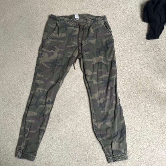 Camo gap drawstring jean pants - Picture 1 of 3